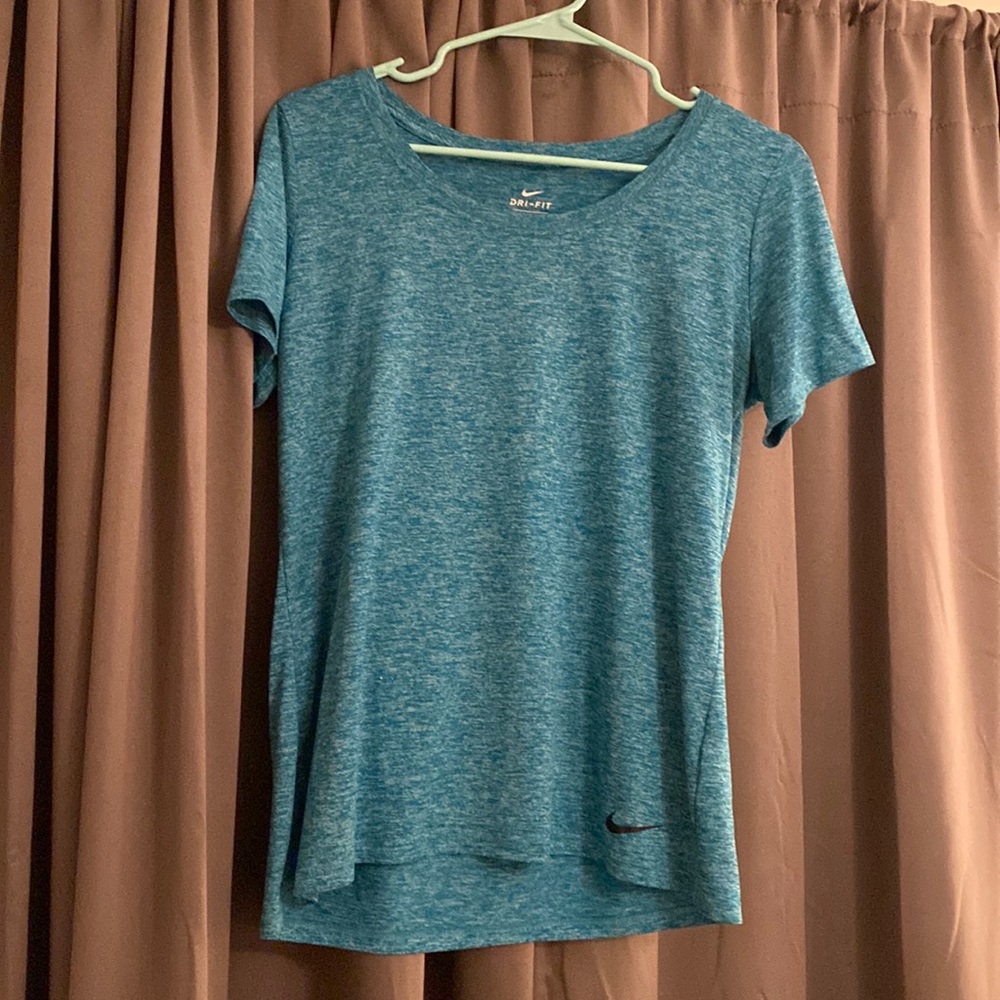 blue/white nike shirt